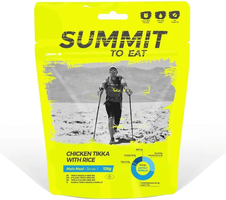 Summit To Eat retkiruoka tikkakanaa riisillä