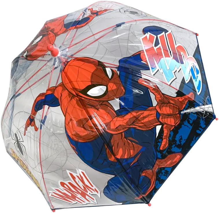 Spiderman lasten läpikuultava sateenvarjo