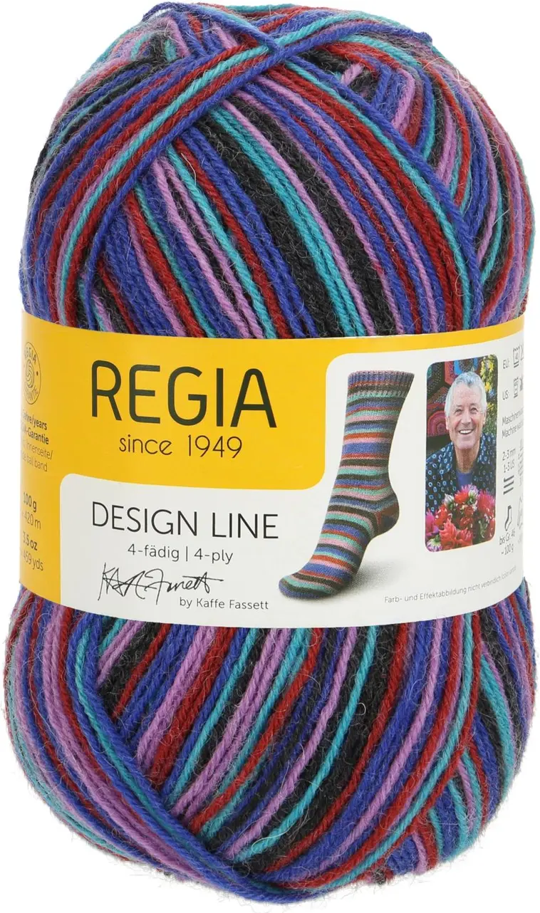 Regia neulelanka Festival 4ply 100g, Design Line Kaffe Fasset, 4-säikeinen  sukkalanka | Prisma verkkokauppa