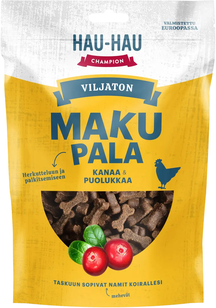 Hau-Hau Champion Viljaton Makupala kana-puolukka 200 g | Prisma verkkokauppa