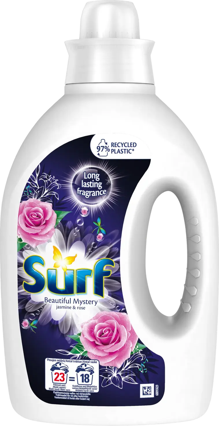 Surf  Beautiful Mystery Pyykinpesuaine  Kirjo- ja valkopyykille   920 ml 23 pesua
