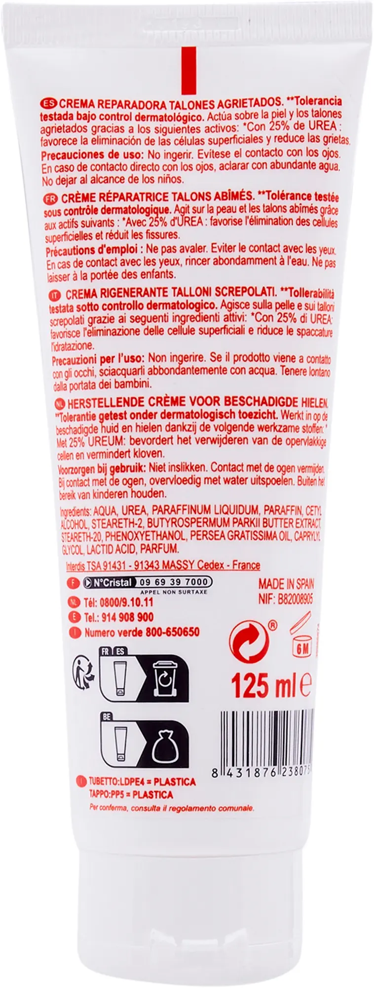Carrefour Soft Repair Cream jalkavoide kantapäille 125 ml - 2
