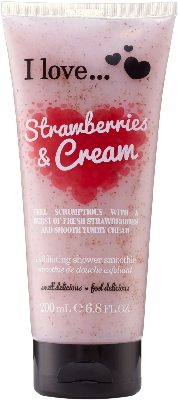 I Love… vartalokuorintavoide 200ml Strawberry & Cream