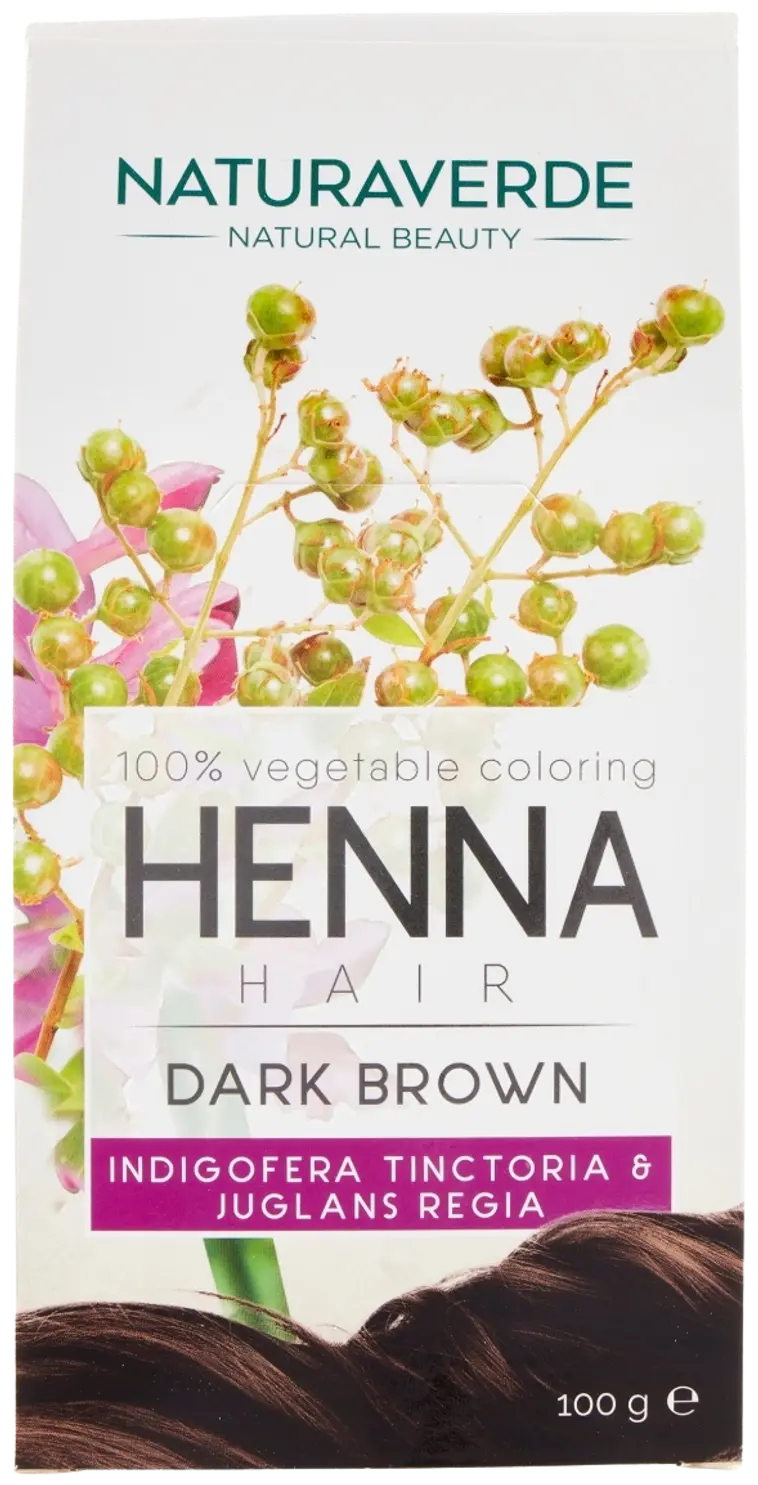 Naturaverde Henna 100% Vegetable Coloring Dark Brown hiusväri