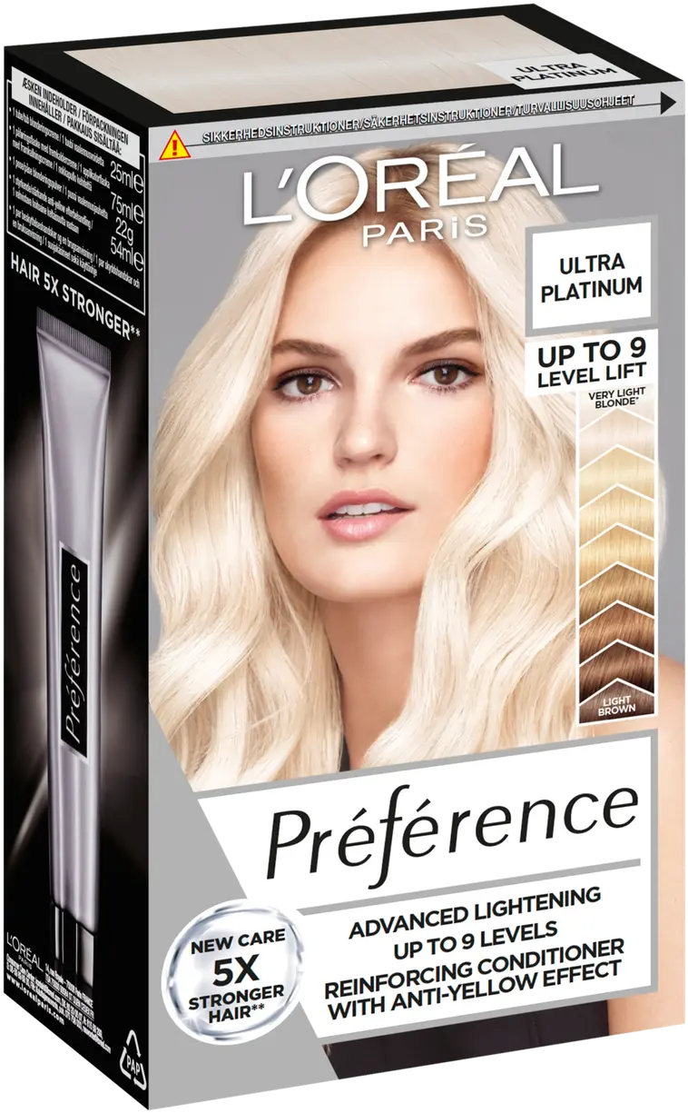 L'Oréal Paris Preference Ultra Platinum 9 asteen ultravoimakas vaalennus 1kpl