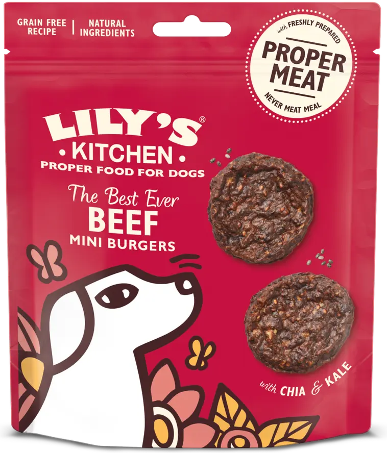 Lily's Kitchen 70g The Best Ever Beef Mini Burgers koiranherkku