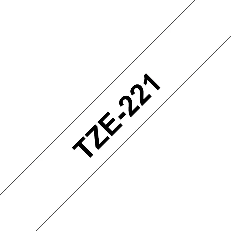 Brother tarranauha TZe221 musta teksti valkoisella pohjalla, 9 mm - 3