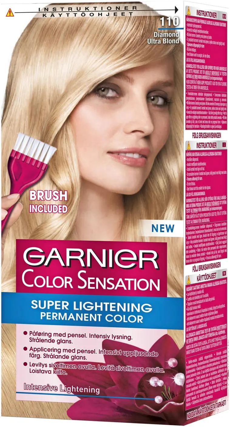 Garnier Color Sensation 110 Diamond Ultra Blond Erittäin kirkas vaalea kestoväri 1kpl