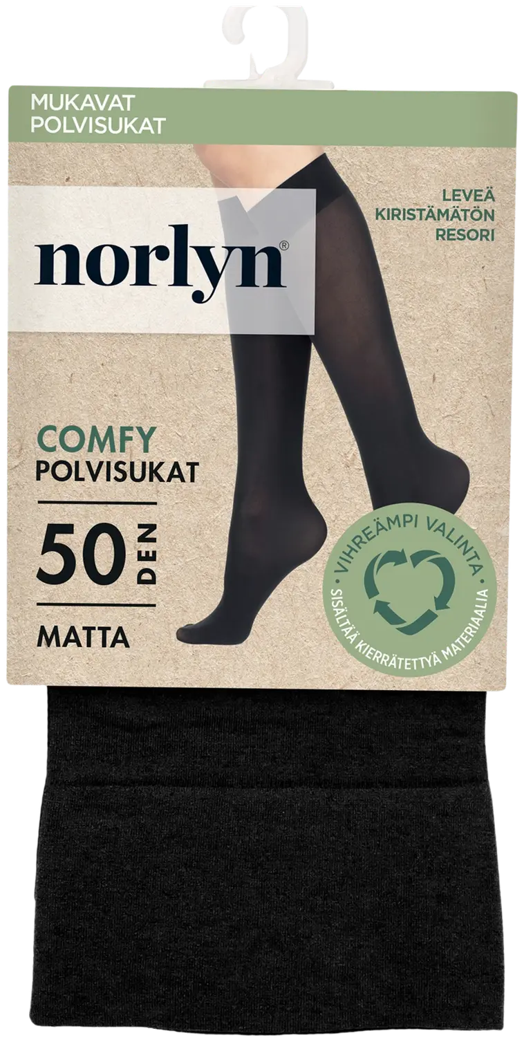 Norlyn naisten polvisukat Comfy Opaque 50 denier