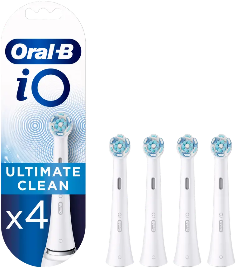Oral-B iO Ultimate Clean -Vaihtoharjat, 4 Kpl:n Pakkaus
