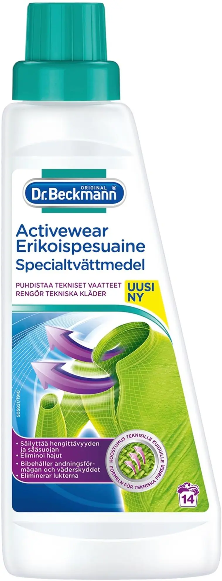 Dr Beckmann 500ml Activewear Erikoispesuaine