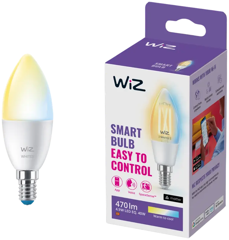 WiZ älylamppu E14 C37 4.6W TW Wi-Fi