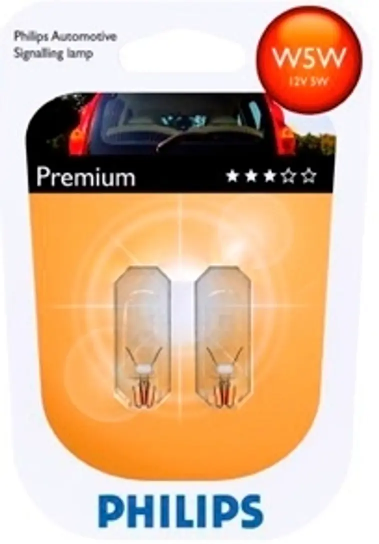 Philips W5W Premium autolamppu 12V 5W 2kpl