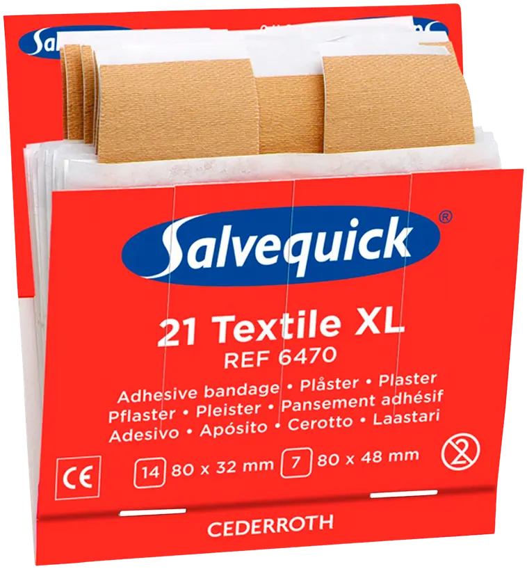 Salvequick Laastari täyttöpakkaus extra suuri kangas 6470