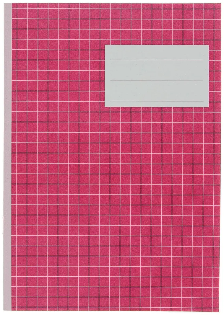 Paperipiste värikäs kouluvihko A5/20 7x7mm pinkki