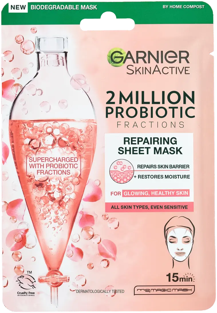 Garnier SkinActive 2 Million Probiotics Fractions Repairing kangasnaamio  herkälle iholle 22g | Prisma verkkokauppa