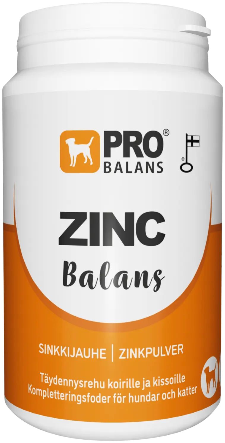 Probalans Zincbalans sinkkijauhe koirille ja kissoille 120 g