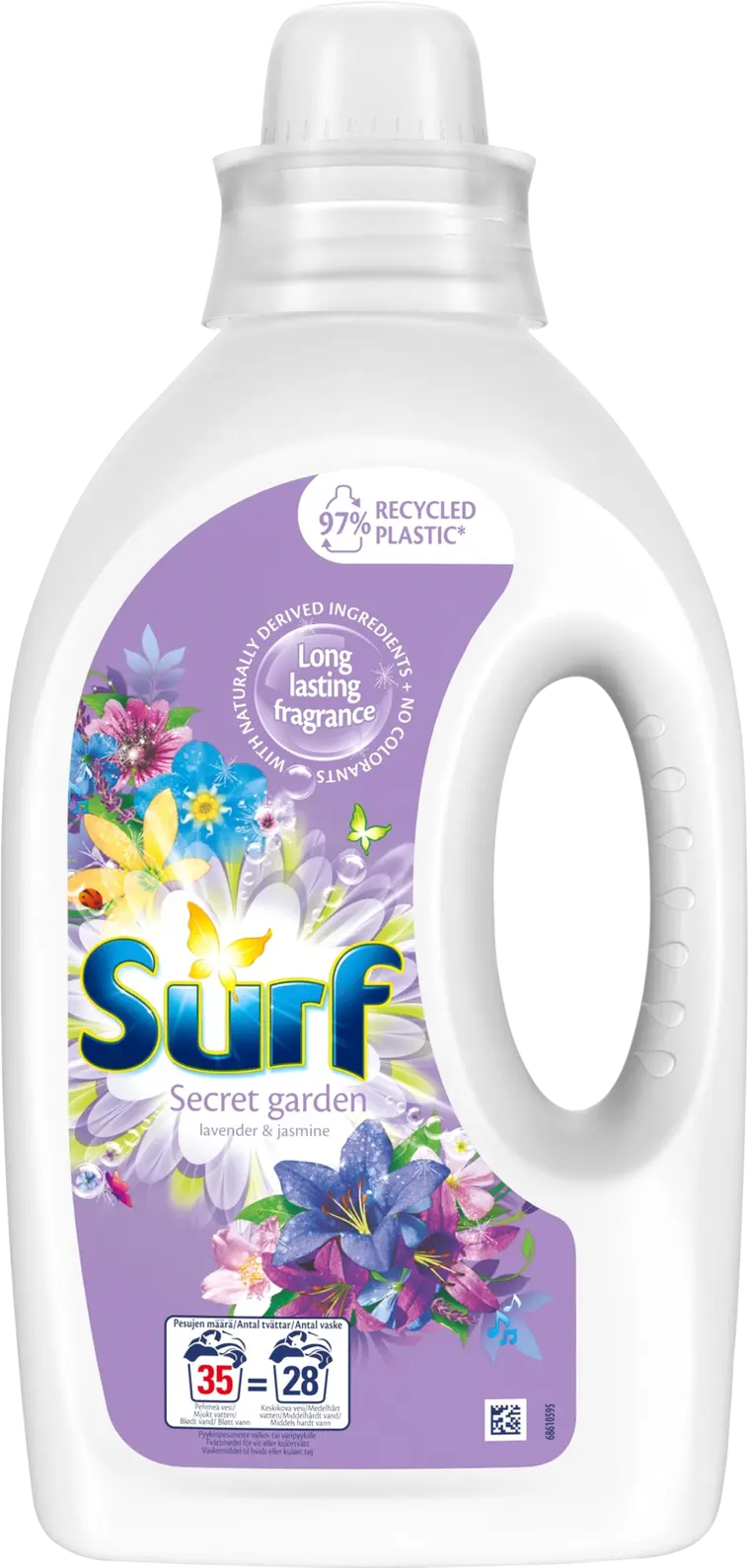 Surf Pyykinpesuneste Secret Garden Lavender & Jasmine 1400 ml