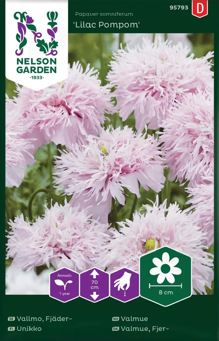 Nelson Garden Siemen Unikko, Lilac Pompom | Prisma verkkokauppa