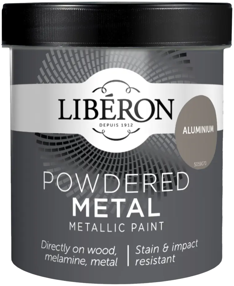 Liberon Powdered Metalliefektimaali 500ml Aluminium matt