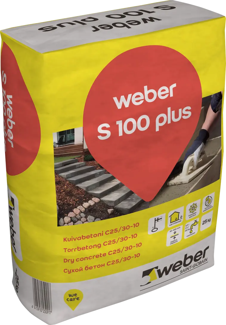 weber S 100 plus Kuivabetoni 25 kg | Prisma verkkokauppa