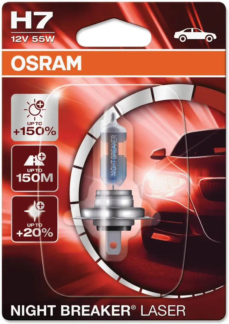 Osram Night Breaker Laser H7 polttimo 55W 12V
