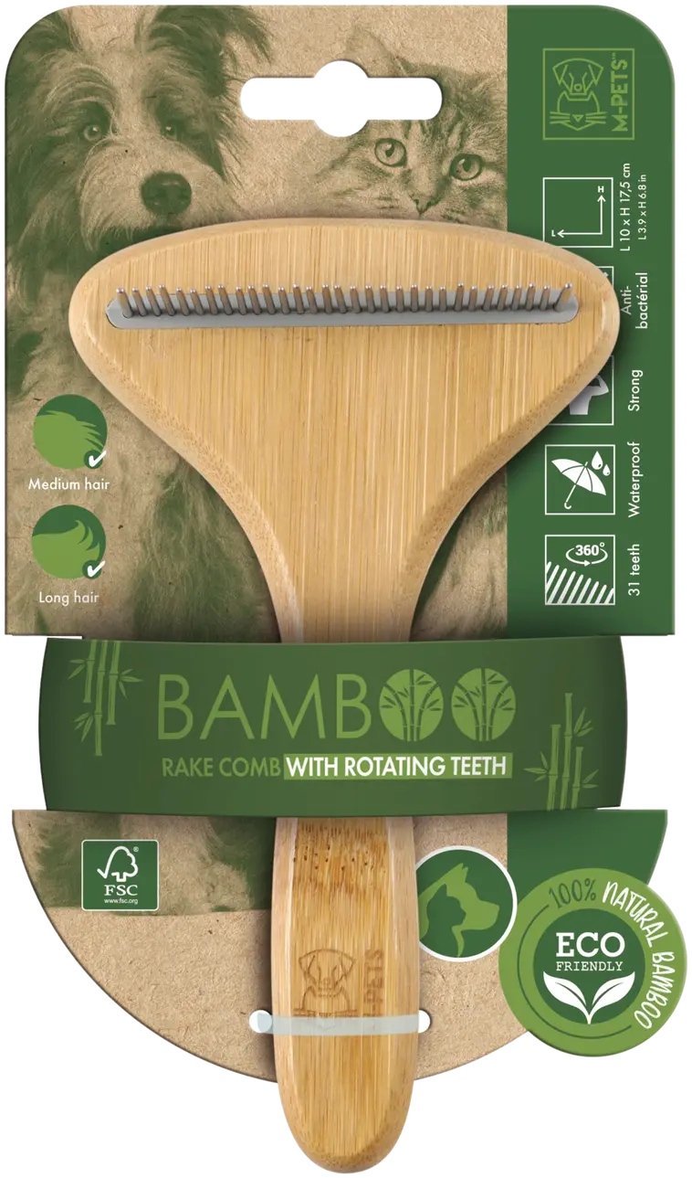 M-Pets BAMBOO pohjavillahara 31 piikkiä