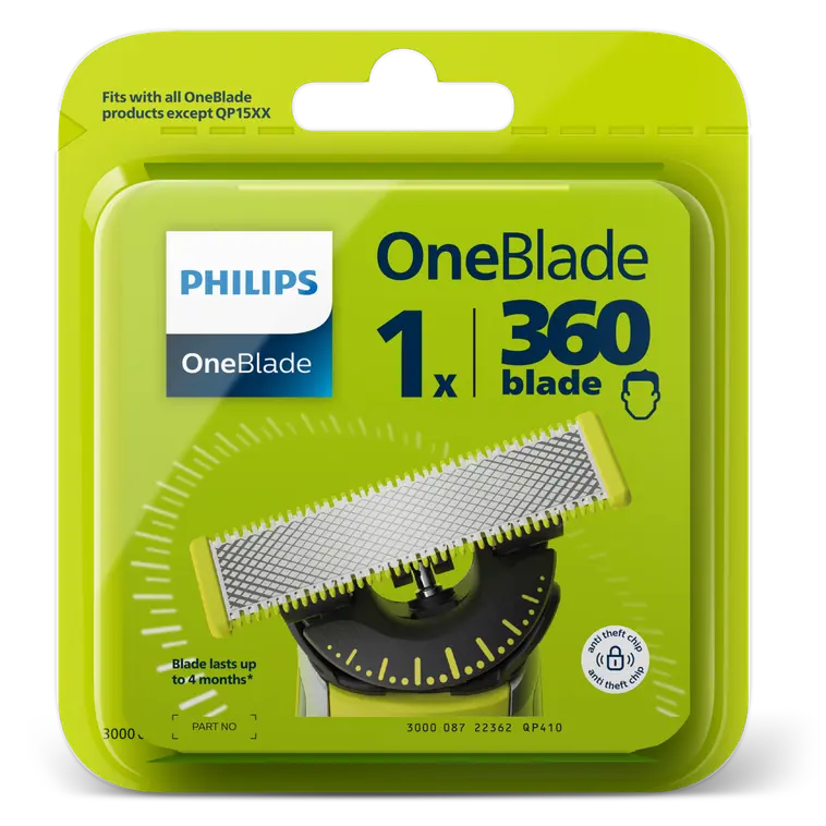 Philips OneBlade vaihtoterä 360 kääntyvä QP410/50 - 1