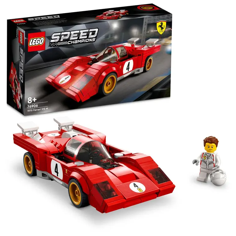 LEGO® Speed Champions 1970 Ferrari 512 M 76906 Rakennussarja; Upea  kilpa-auton pienoismalli yli 8-vuotiaille; Lasten suosikkilelu (291 osaa) |  Prisma verkkokauppa