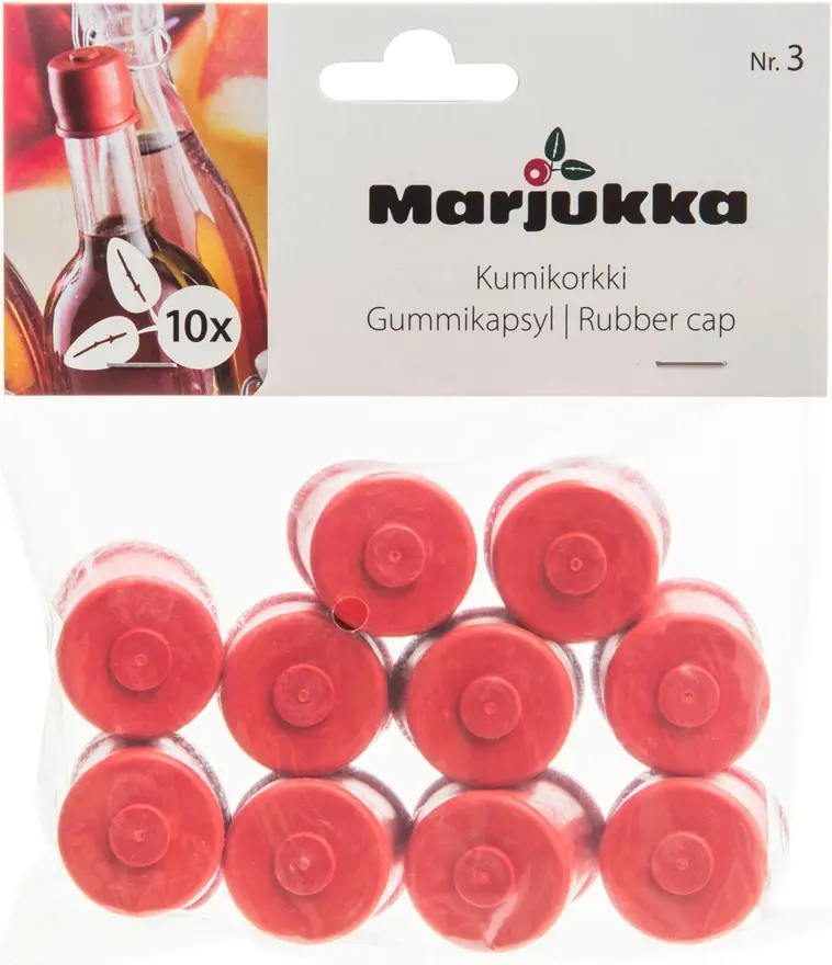 Marjukka Kumitulppa Nro 3 10 kpl