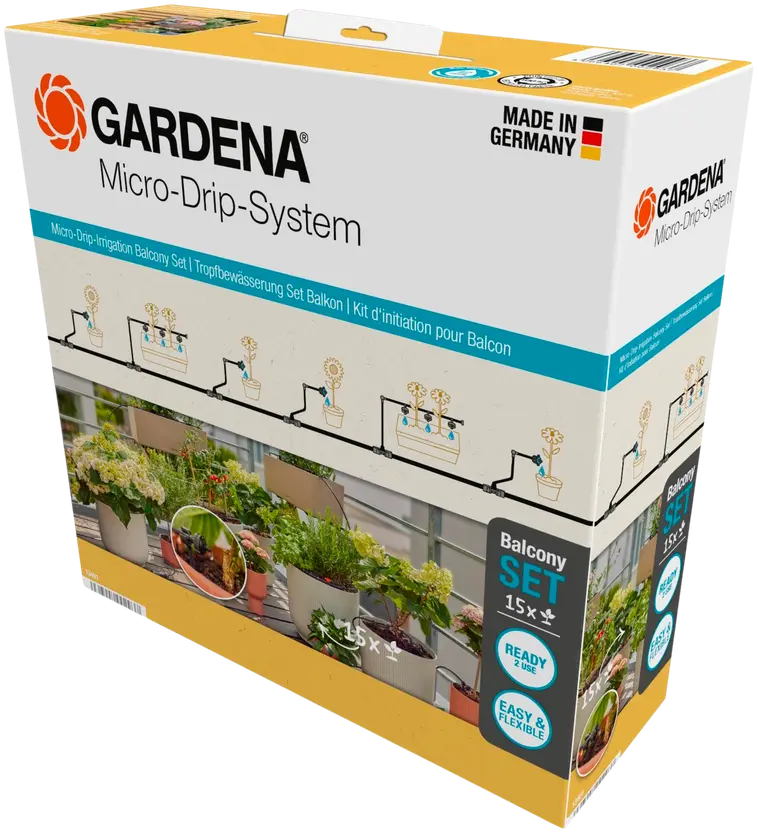 Gardena Micro-Drip-kastelusarja Parveke