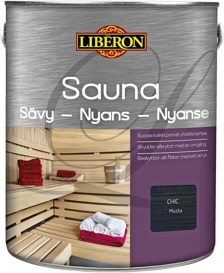 Liberon Sauna Sävy 2,5l Musta