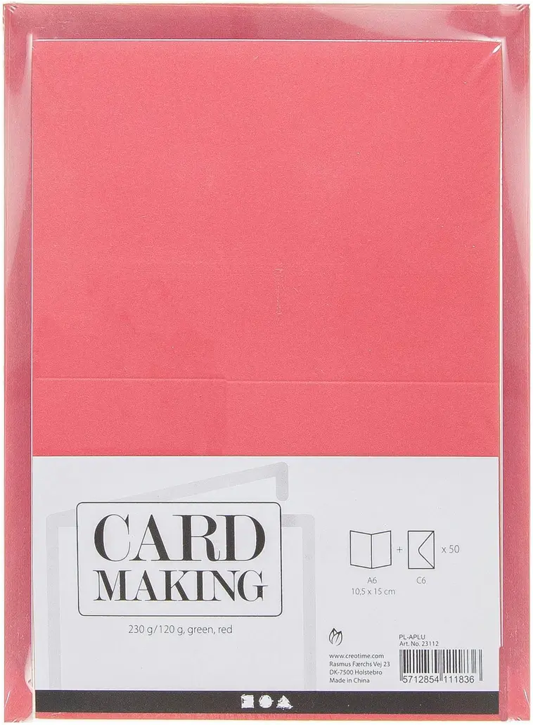 Nellen korttipohja ja kirjekuoripakkaus punainen/vihreä 50kpl | Prisma  verkkokauppa