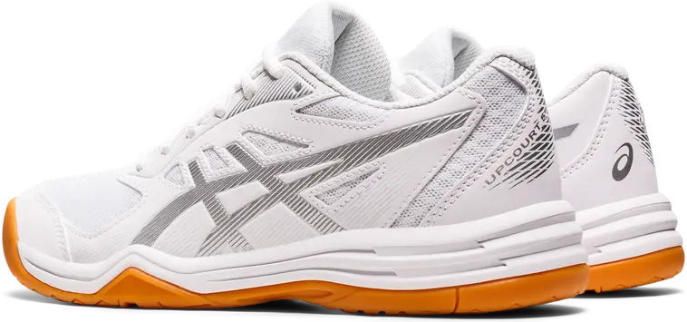 Asics naisten sisäpelikenkä Upcourt 5 - WHITE/PURE SILVER - 4