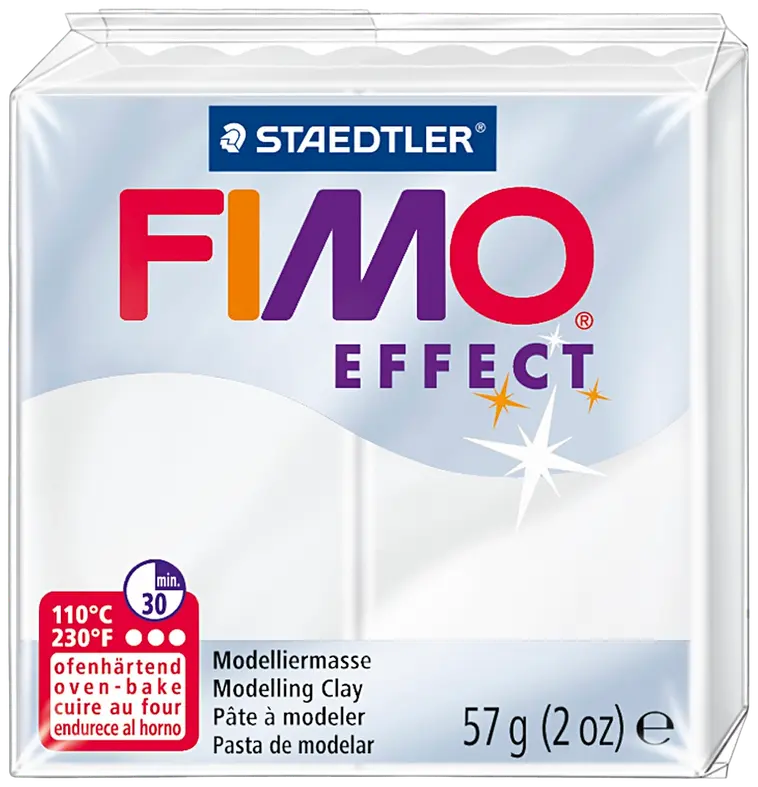 Nellen Fimo-soft muovailumassa läpikuultava 57g