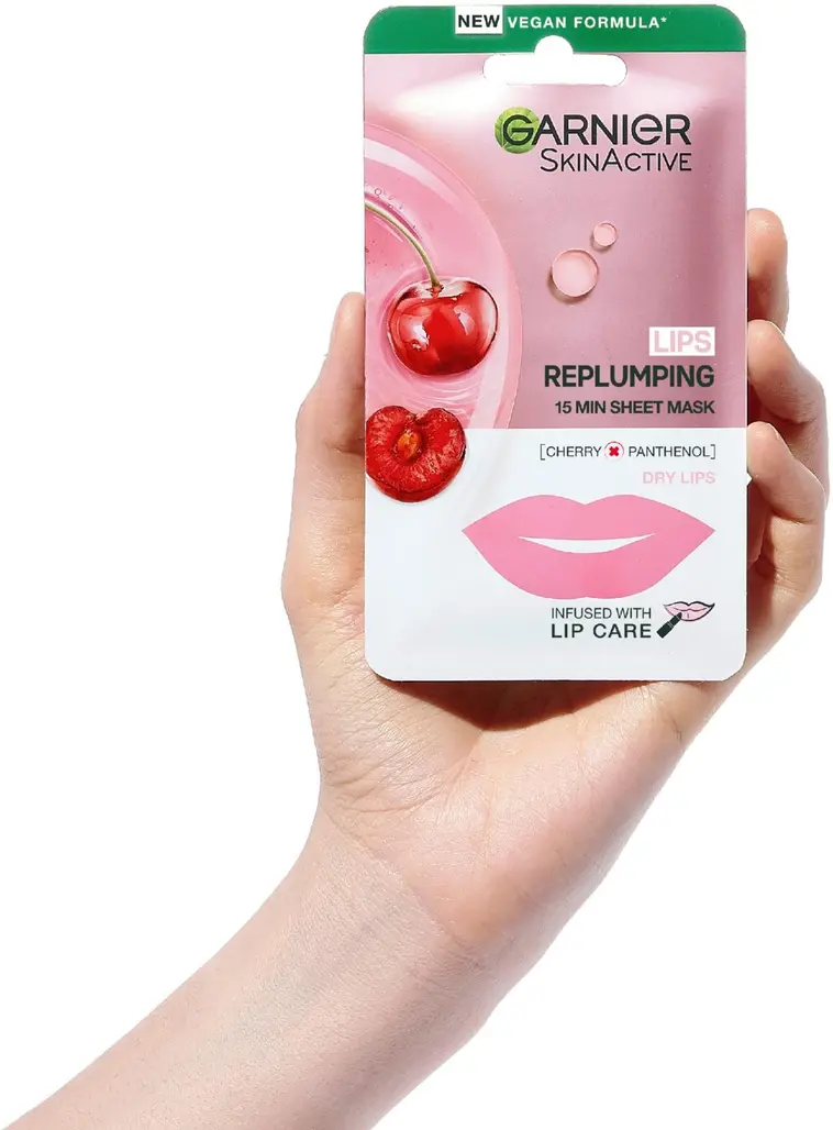 Garnier SkinActive Lips Replumping 15 Min Sheet Mask huulinaamio 5 g - 6