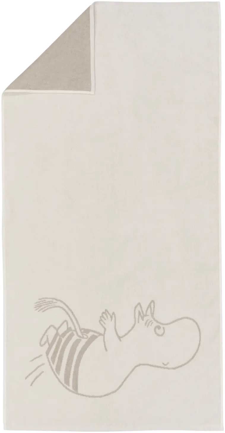 Moomin Arabia kylpypyyhe 70x140 Muumipeikko, valkoinen