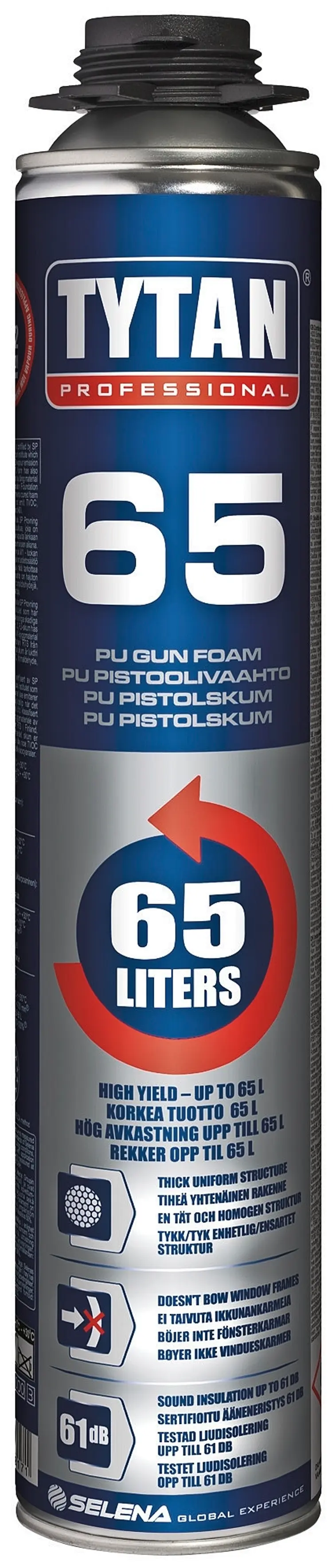 Tytan O2 65 870 ml Polyuretaani Pistoolivaahto