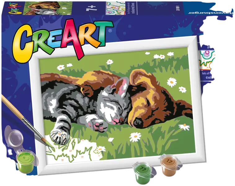 Ravensburger CreArt Sleeping Cats and Dogs - 1