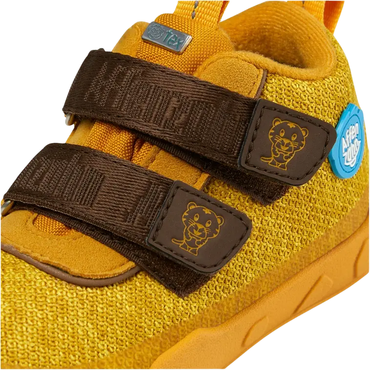 Affenzahn lasten vedenpitävä ulkoilujalkine Low Boot Knit Happy Tiger - Yellow - 7