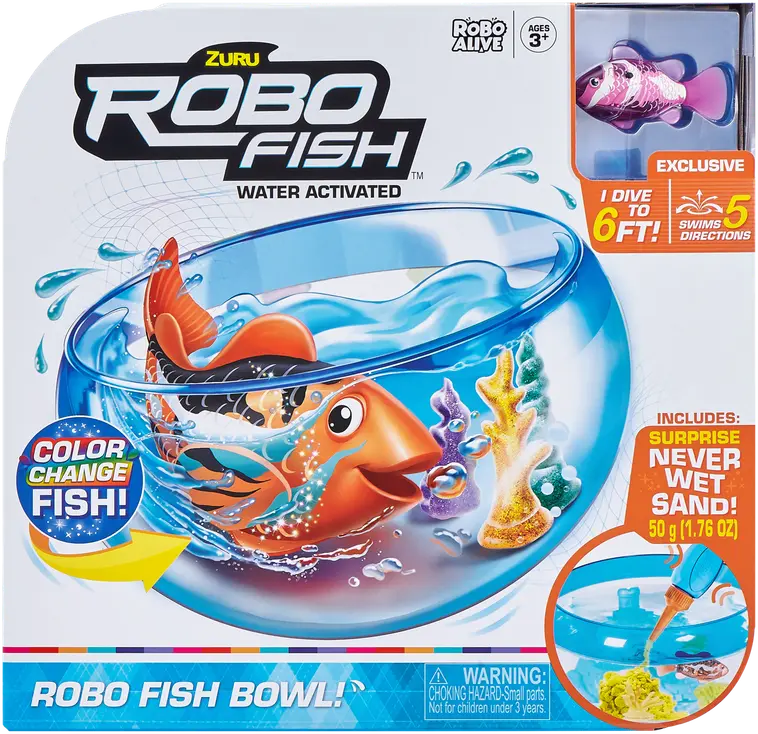 RoboAlive RoboFish Playset Bowl - 2