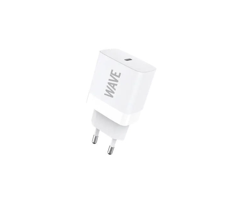 Wave Pikalataava verkkolaturi, 1 x USB Type-C (20W), Valkoinen | Prisma  verkkokauppa