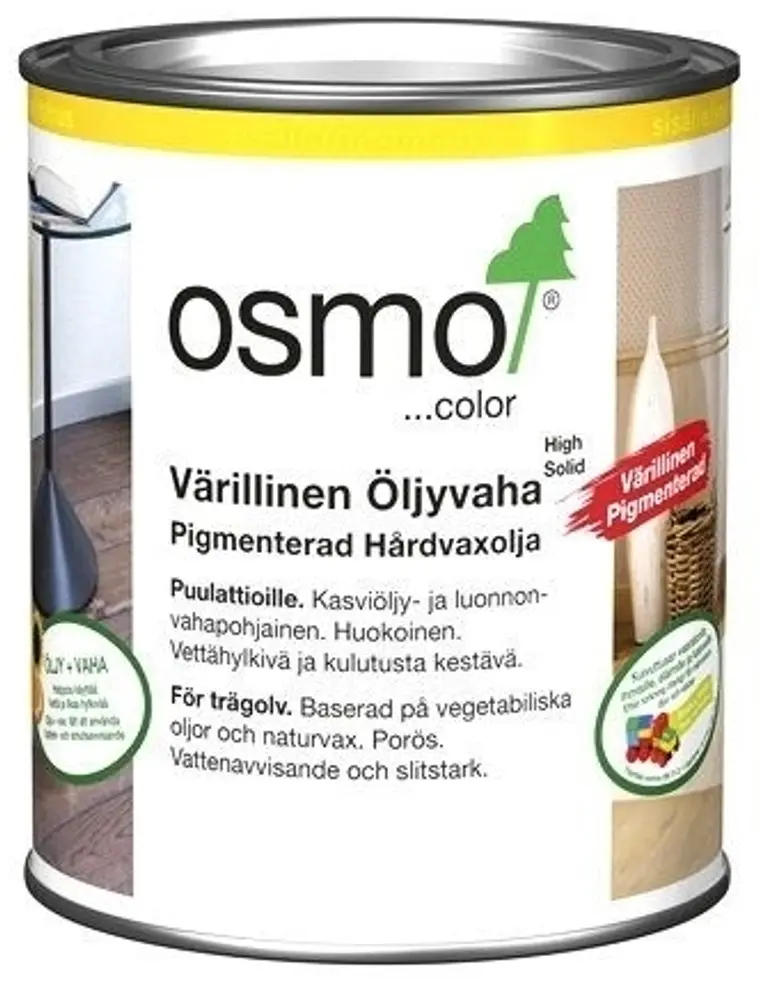 Osmo Color 750ml värillinen öljyvaha 3040 kuultava valkoinen