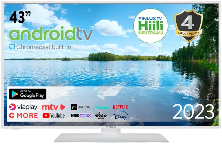 Finlux 43" Full HD Android Smart TV 43G80WCI valkoinen