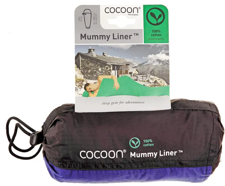 Cocoon Mummy Liner makuupussin sisälakana valkoinen - 2