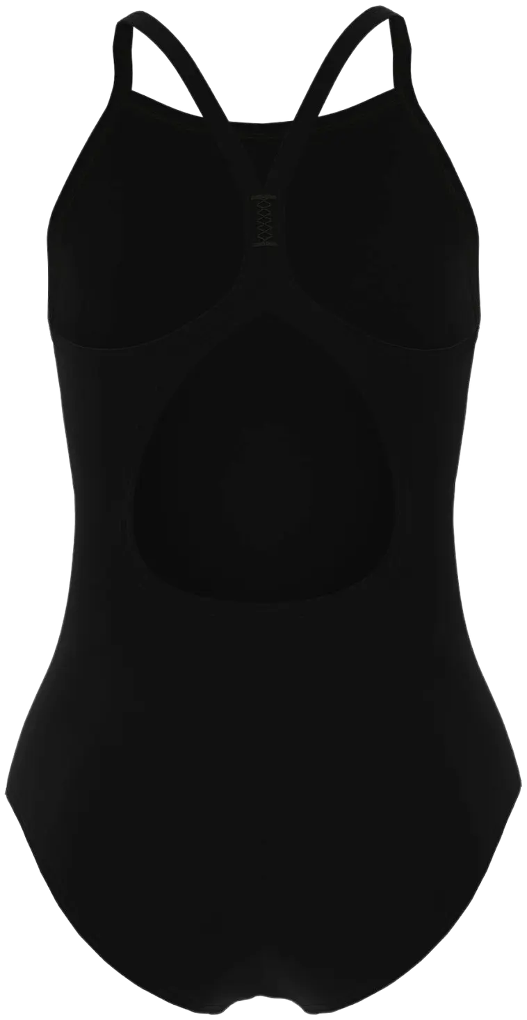 Tyttöjen light drop solid uimapuku - MUSTA - 4
