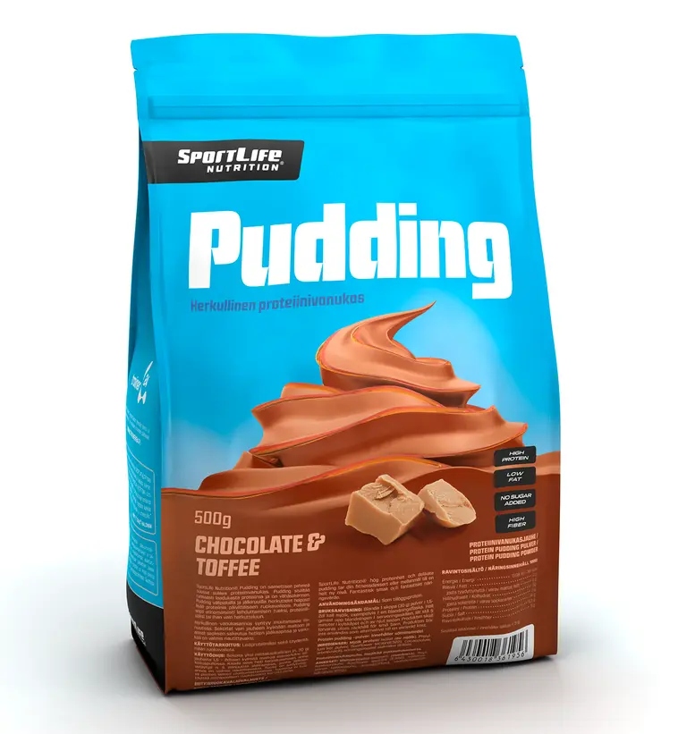 SportLife Nutrition Pudding 500g suklaa-toffee proteiinivanukas