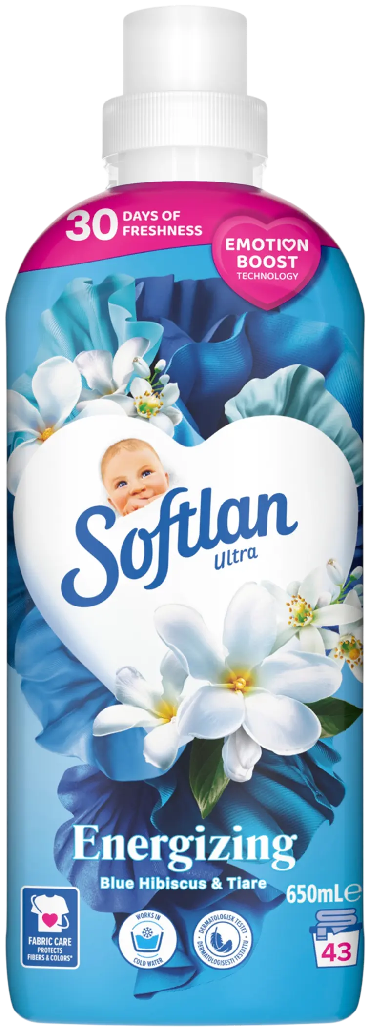 Softlan Perfumed Freshness Water Lily huuhteluaine 650ml