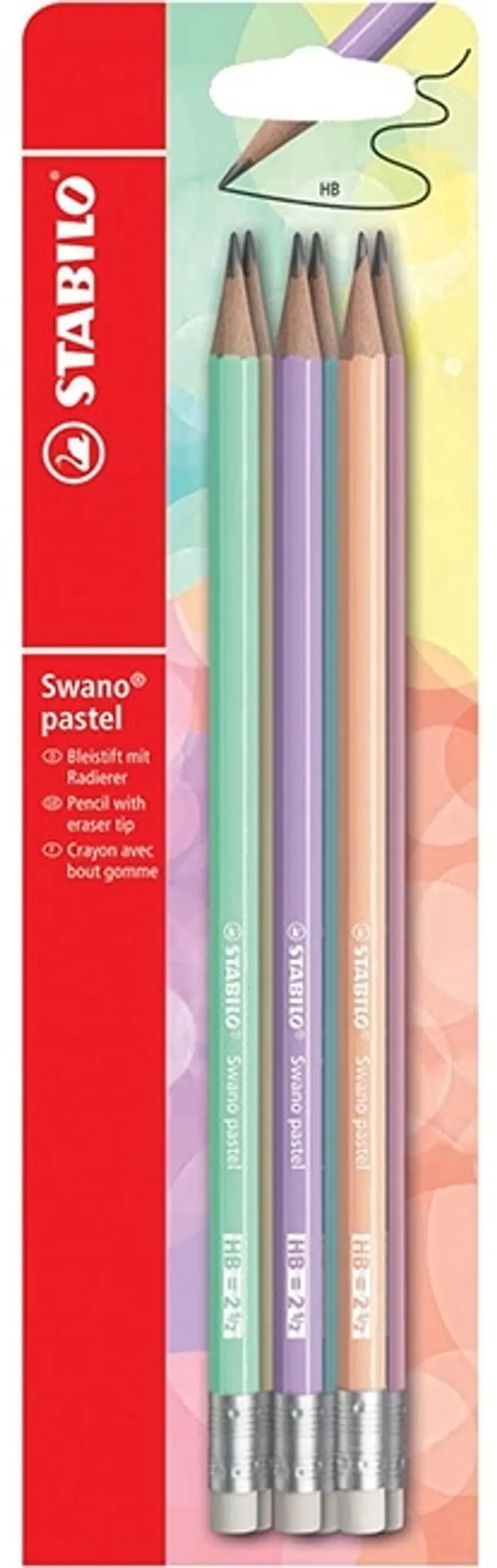 Lyijykynäpakkaus Stabilo Swano 6 kpl pastelli