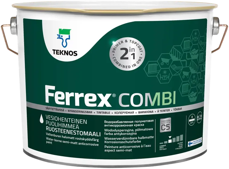 Teknos Ferrex Combi ruosteenestomaali 10l musta | Prisma verkkokauppa